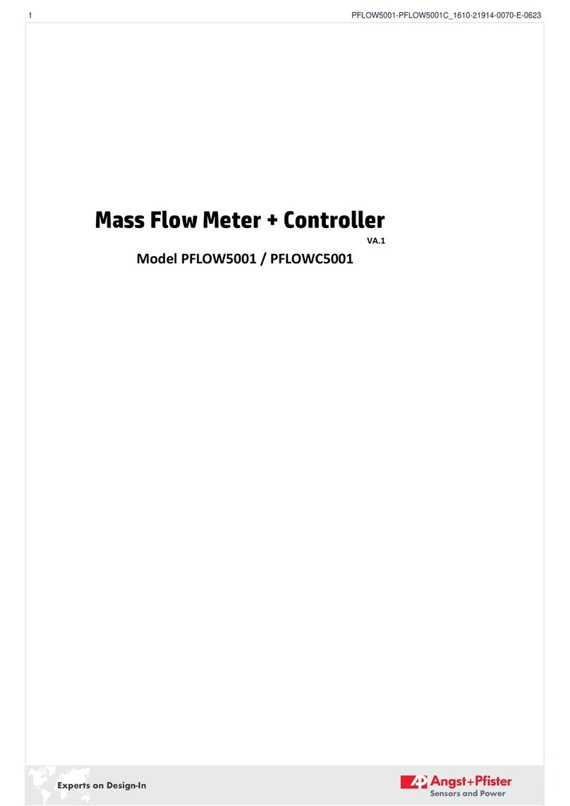 Angst+Pfister PFLOW5001 Series user manual