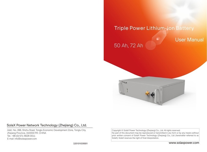 SolaX Power T-BAT-SYS-HV-R2.5 user manual