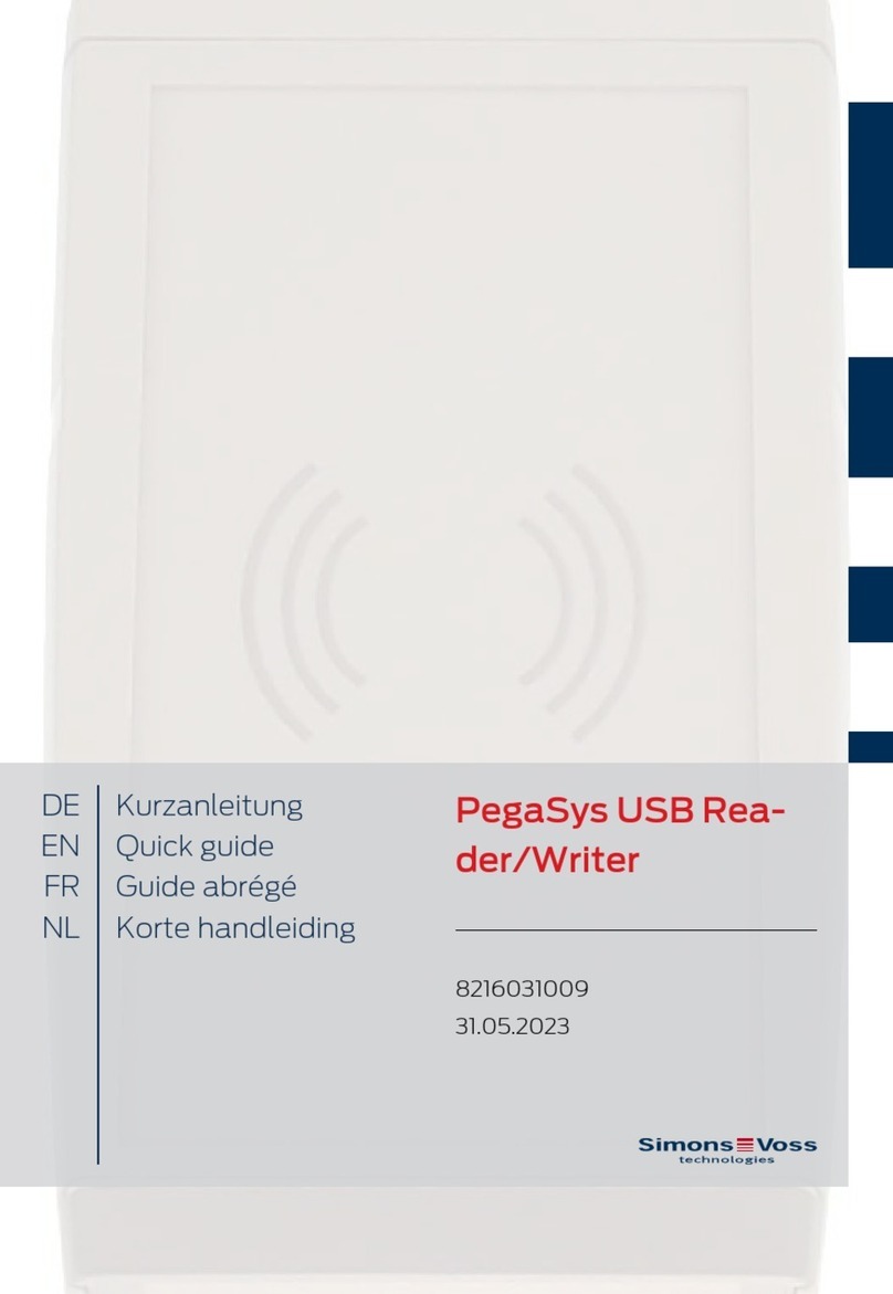 Simons Voss Technologies PegaSys quick guide
