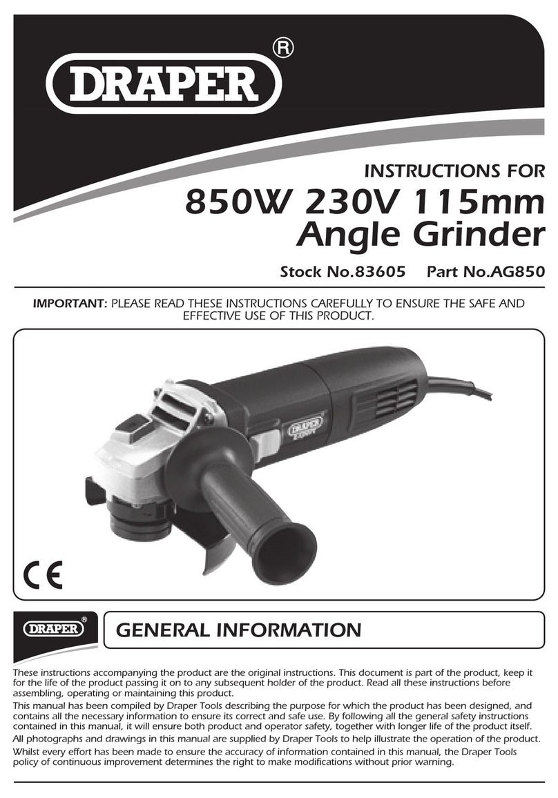 Draper AG850 User manual