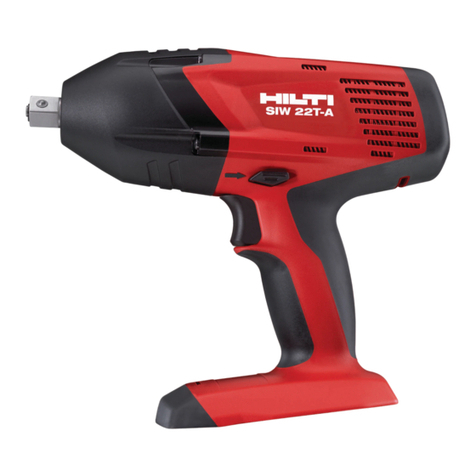 Hilti SIW 22T-A 1/2 inch operating instructions