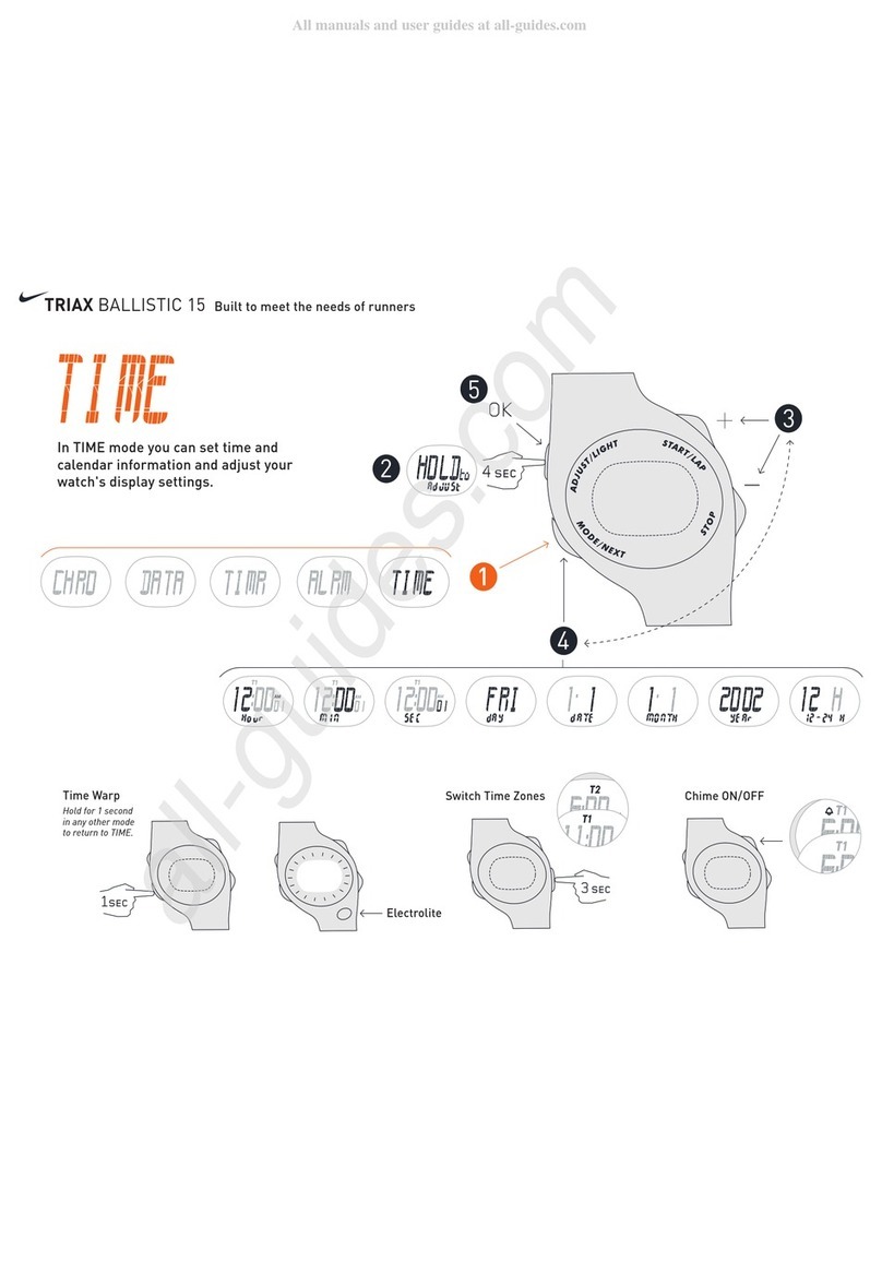 Nike Triax Ballistic 15 User manual