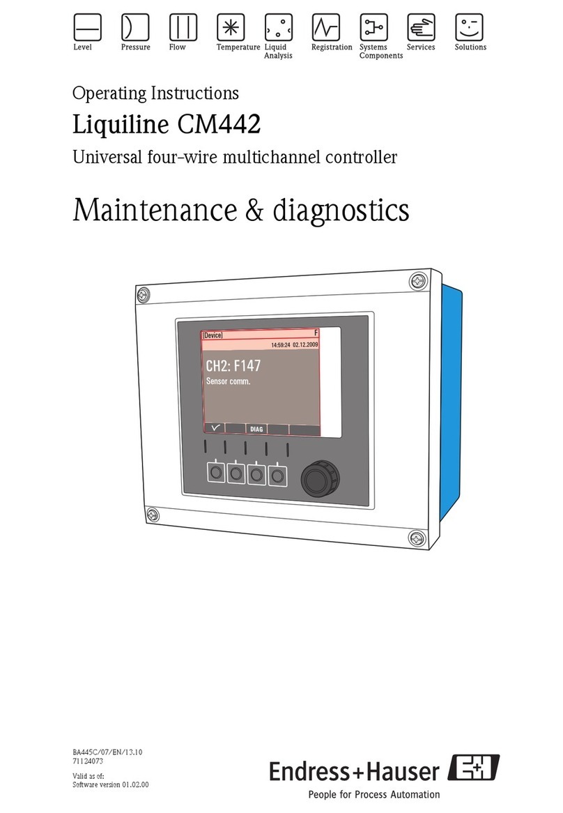 Endress+Hauser Liquiline CM442 operating instructions