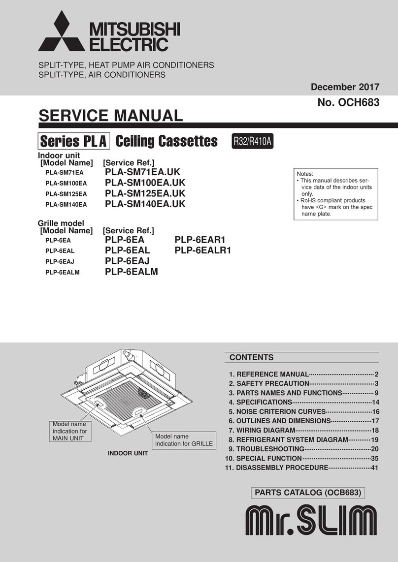 Mitsubishi Electric PLA-SM71EA.UK User manual