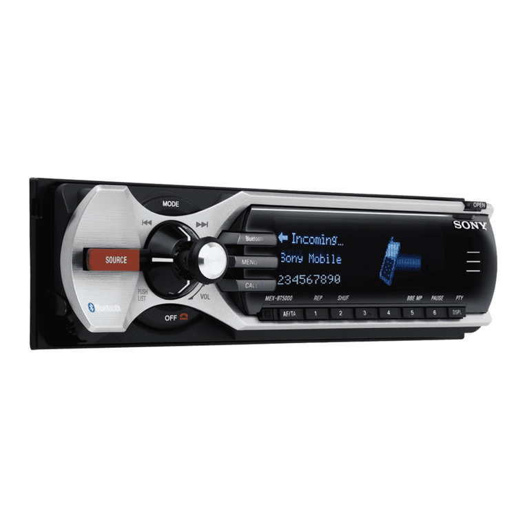 Sony XPlod MEX-BT5000 installation guide