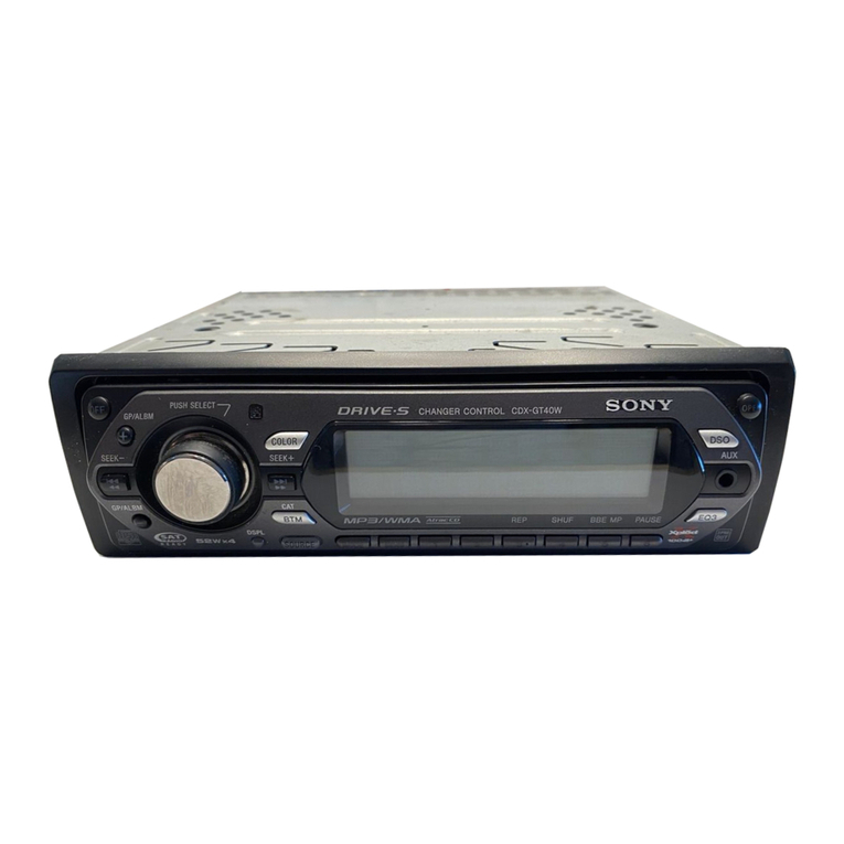 Sony Xplod CDX-GT40W User manual
