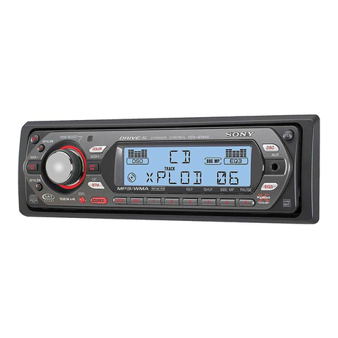 Sony CDX-GT400 - Fm/am Compact Disc Player User manual Sony CDX-GT400 - Fm/am Compact Disc Player User manual