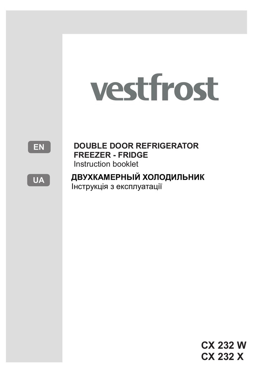 Vestfrost CX 232 W Instruction booklet