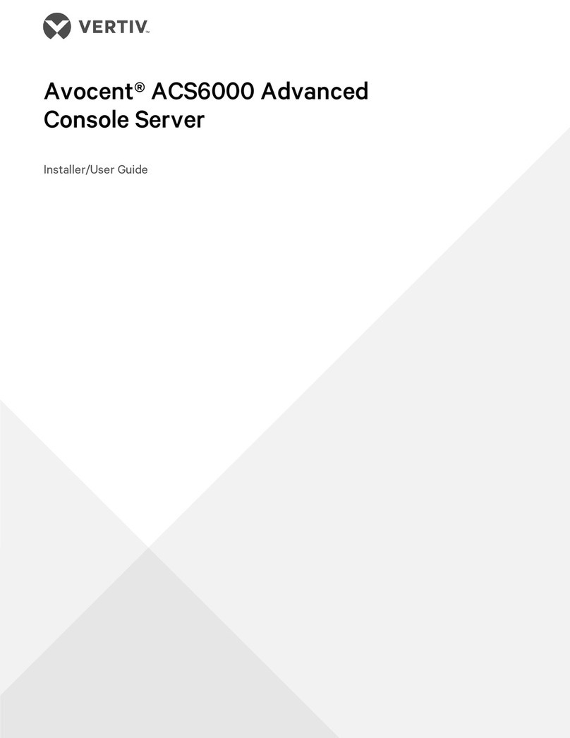 Vertiv Avocent ACS6000 Installation and maintenance instructions