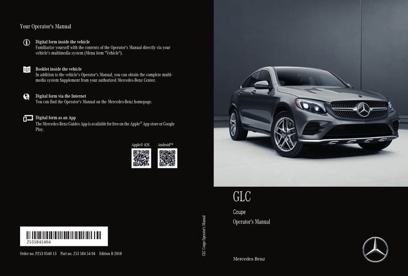 Mercedes-Benz GLC 2018 Operator's manual