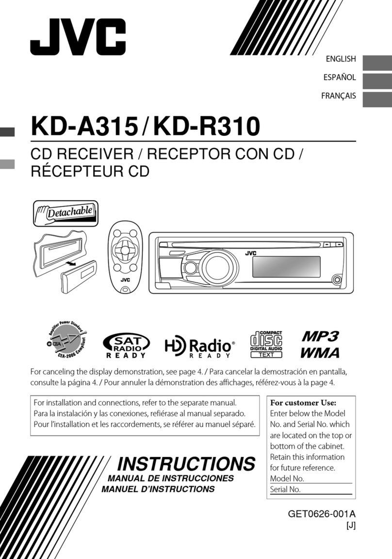 JVC KD-A315 User manual