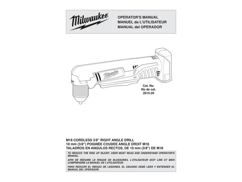 Milwaukee M18 2615-20 User manual
