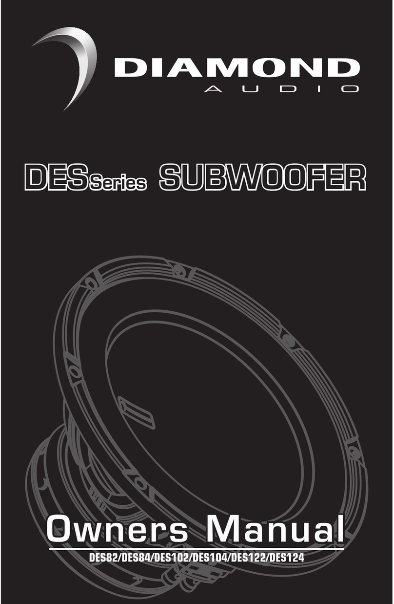 Diamond Audio DES Series owner's manual