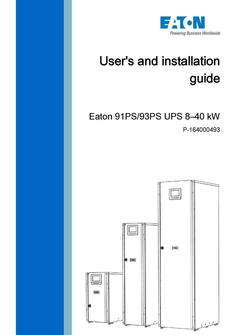 Eaton 91PS UPS 8-40 kW User and installation guide