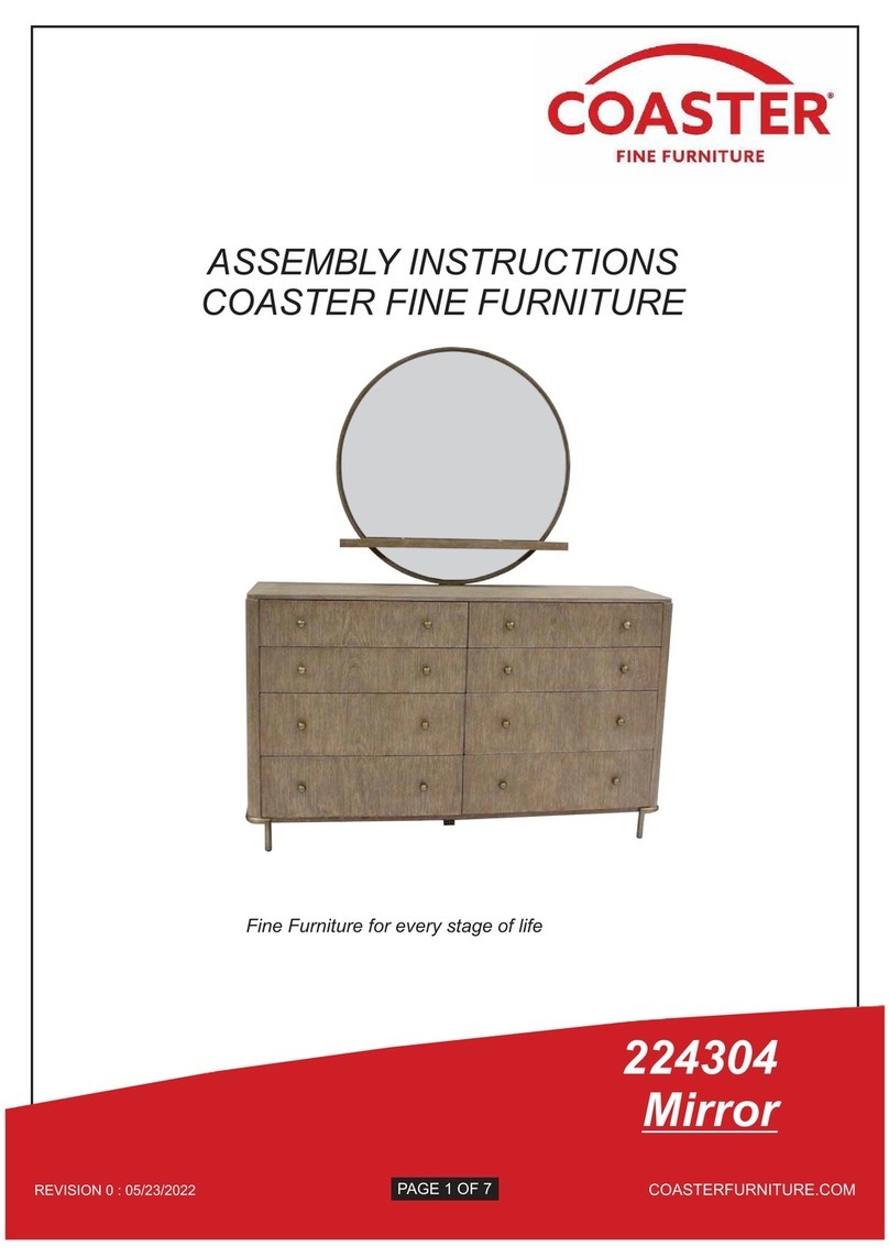Coaster Arini 224304 User manual Coaster Arini 224304 User manual