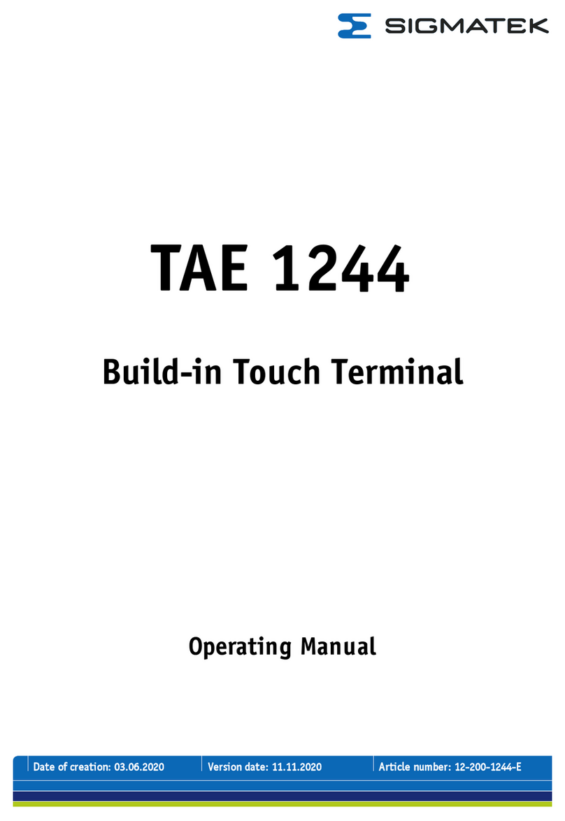 SIGMA TEK TAE 1244 operating manual