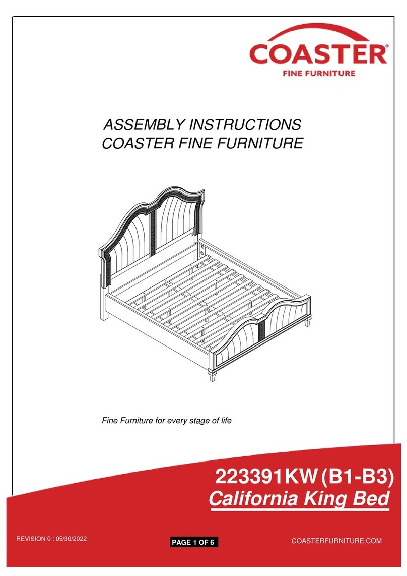 Coaster Evangeline 223391KW Assembly instructions