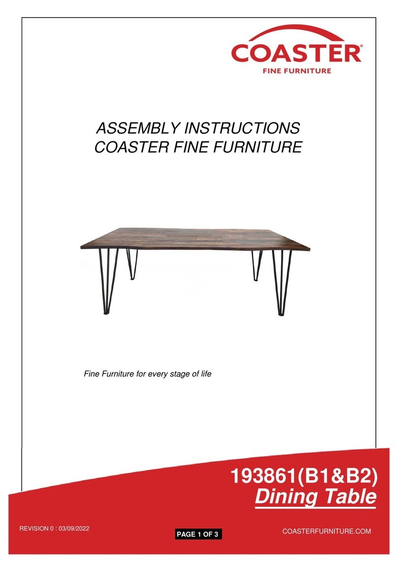Coaster Neve 193861 Assembly instructions