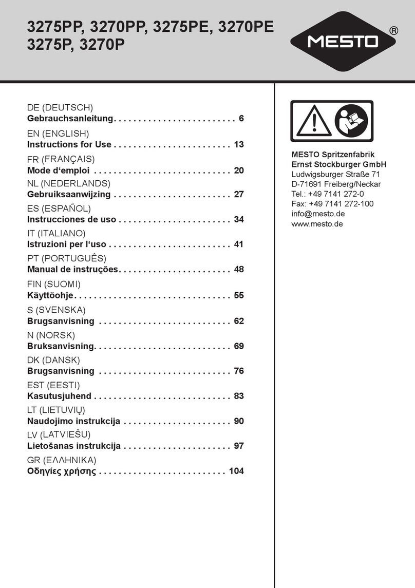 Mesto CLEANER 3275PP Instructions for use