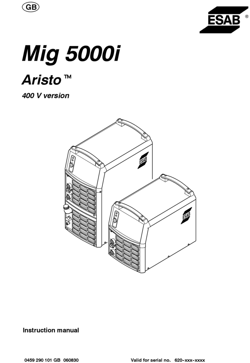 ESAB Aristo Mig 5000i 400 V instruction manual