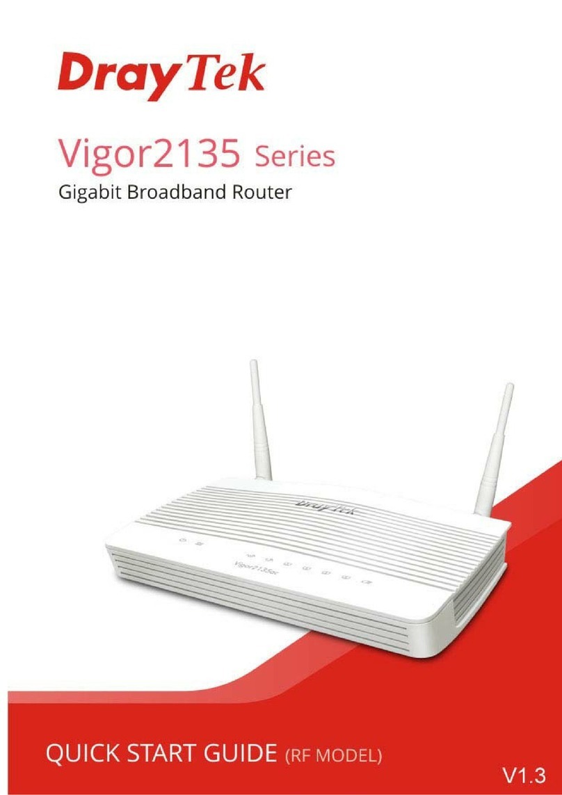 Draytek Vigor 2135 Series quick start guide