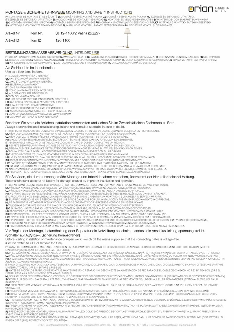 Orion Stl 12-1100/2 Technical manual
