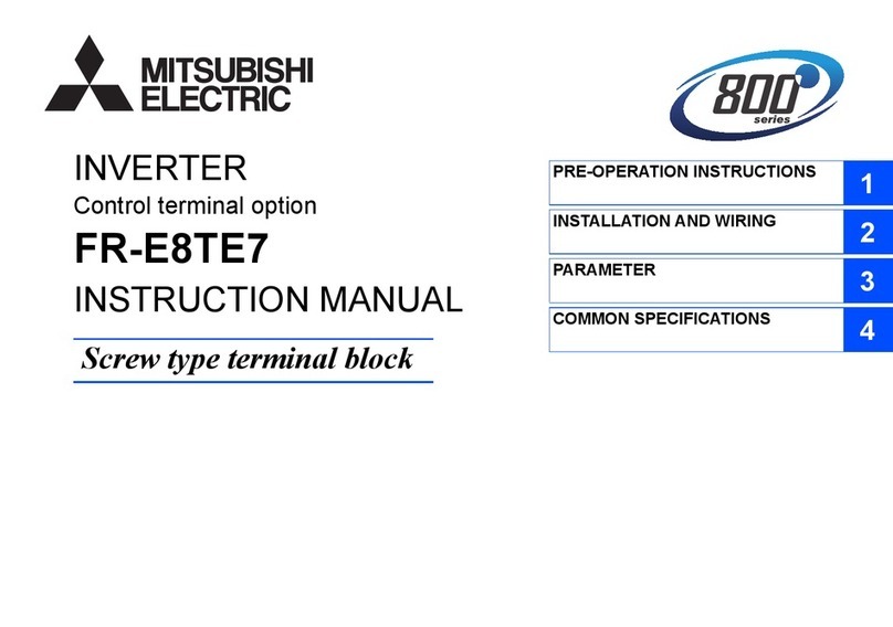Mitsubishi Electric 800 Series instruction manual