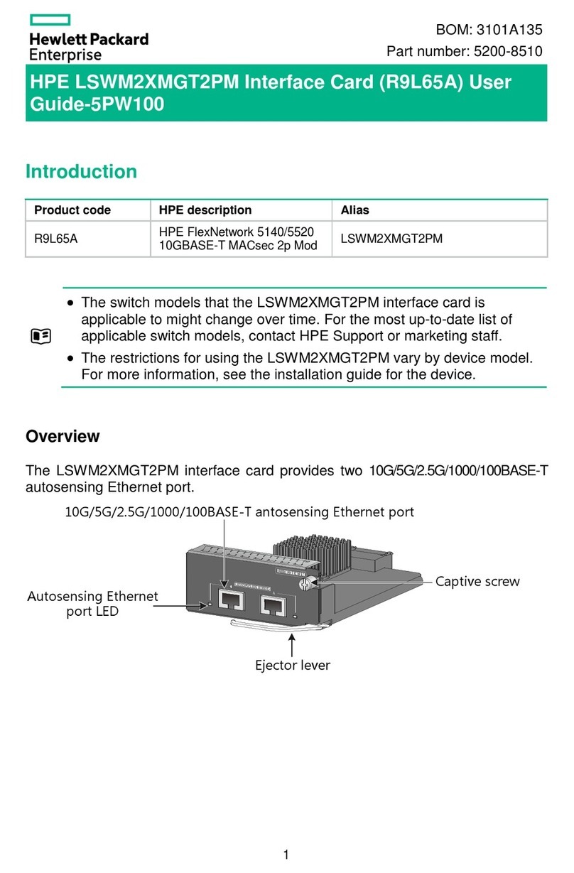 HPE LSWM2XMGT2PM User manual