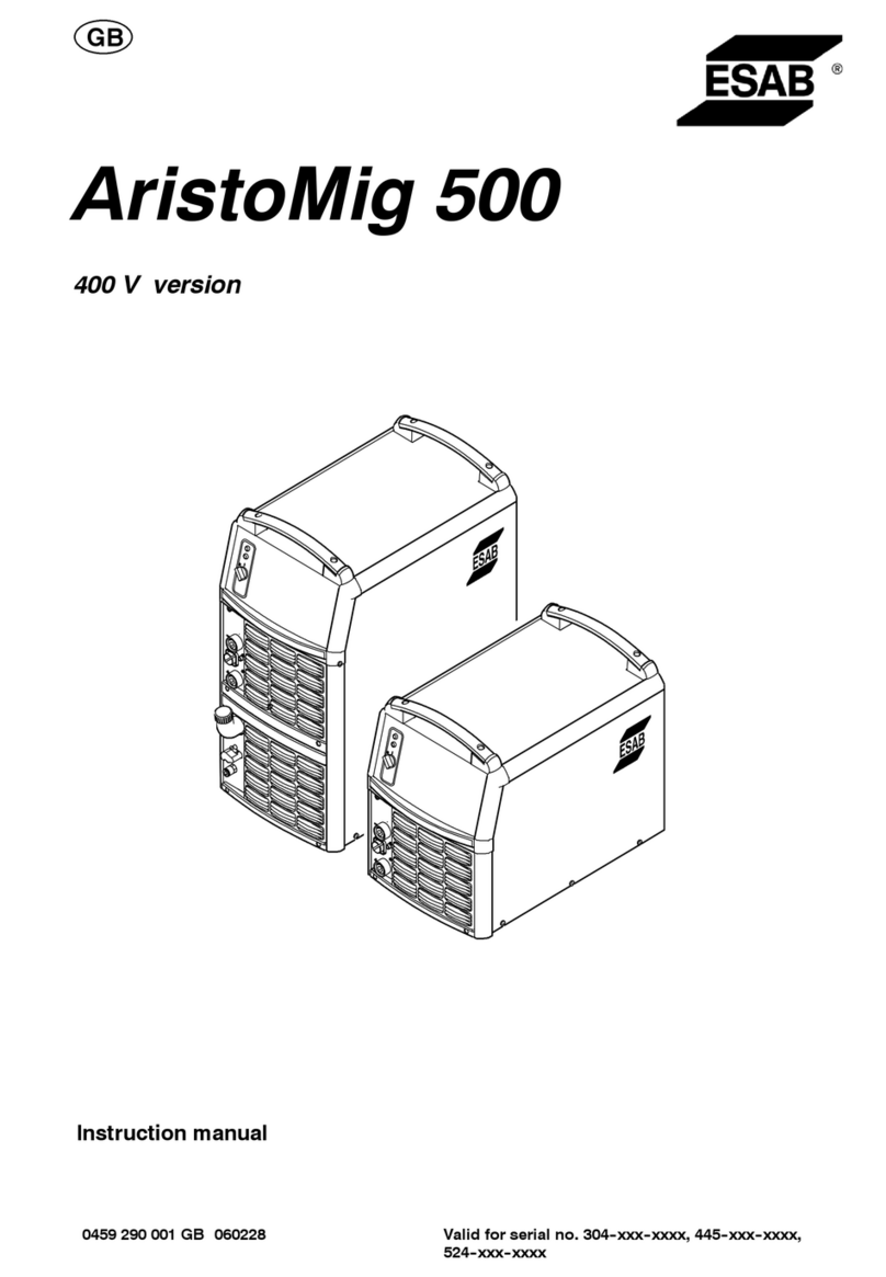 ESAB AristoMig 500 instruction manual