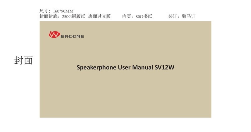 WEACOME SV12W user manual