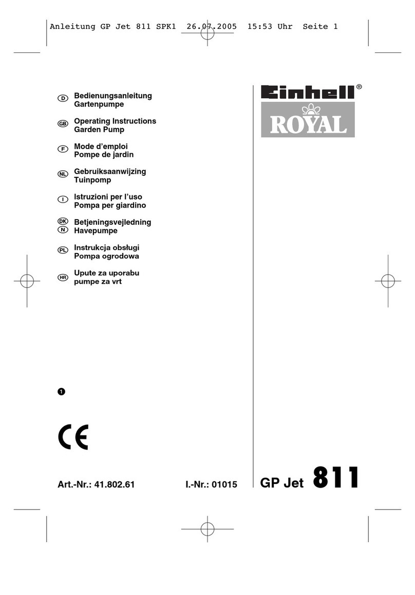 Einhell Royal GP Jet 811 operating instructions