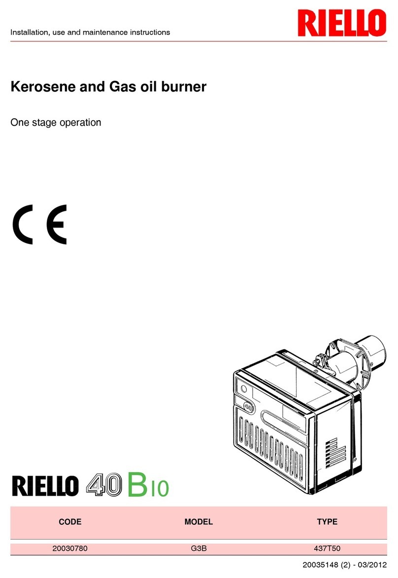 Riello 40 B I0 Operation instructions