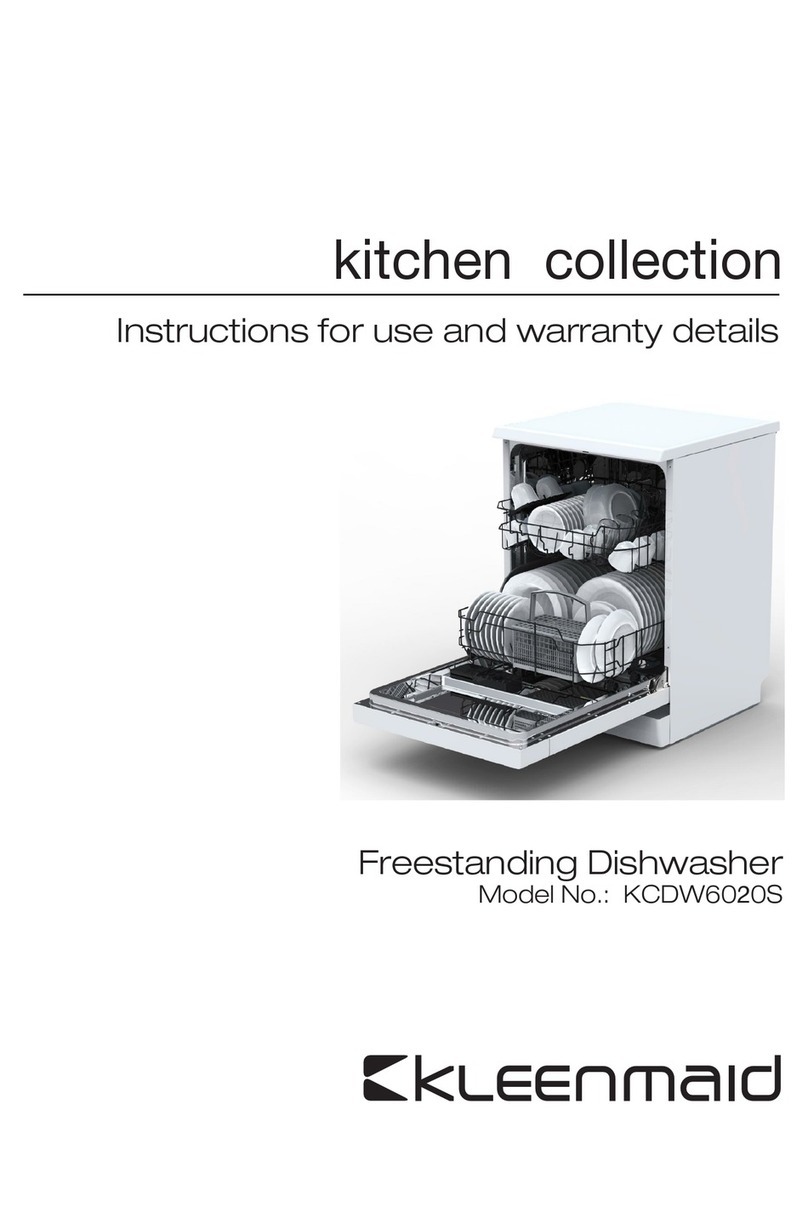 Kleenmaid KCDW6020S Instructions for use and warranty