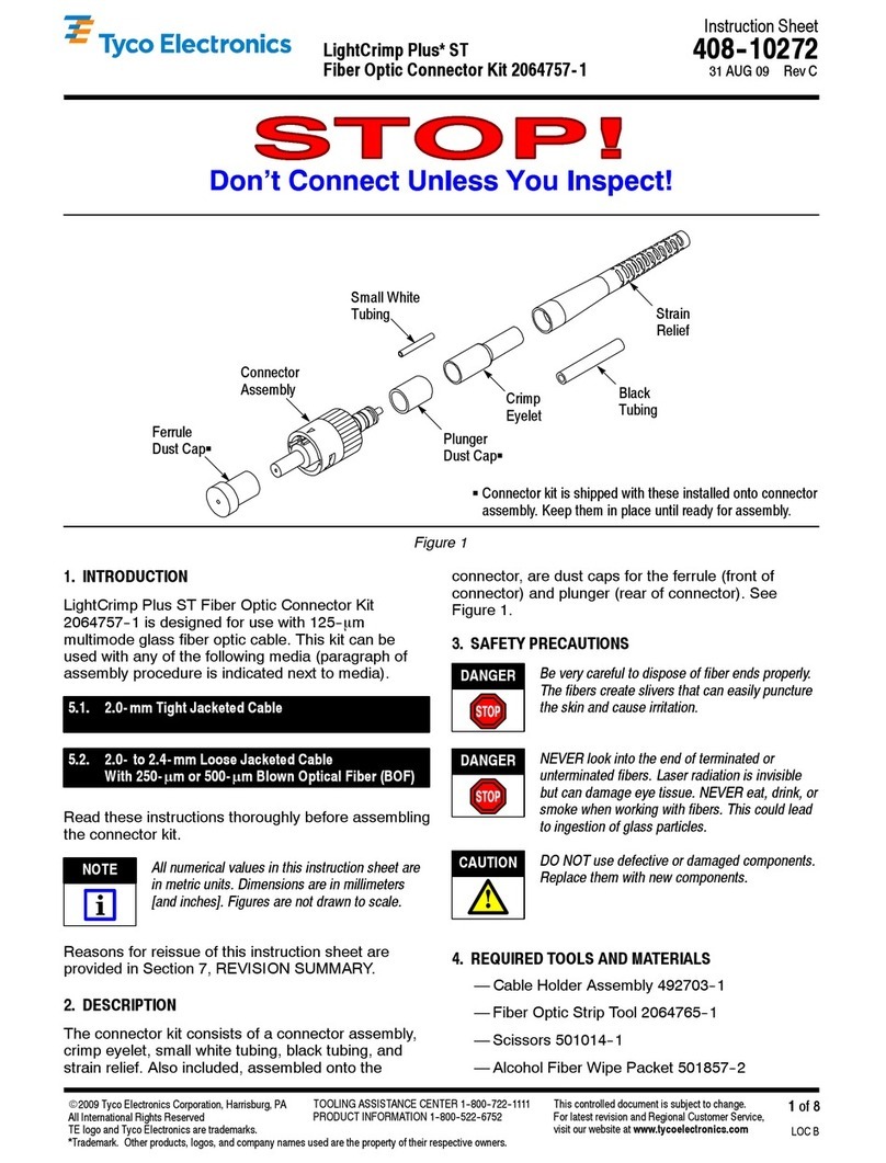 Tyco Electronics LightCrimp Plus ST User manual
