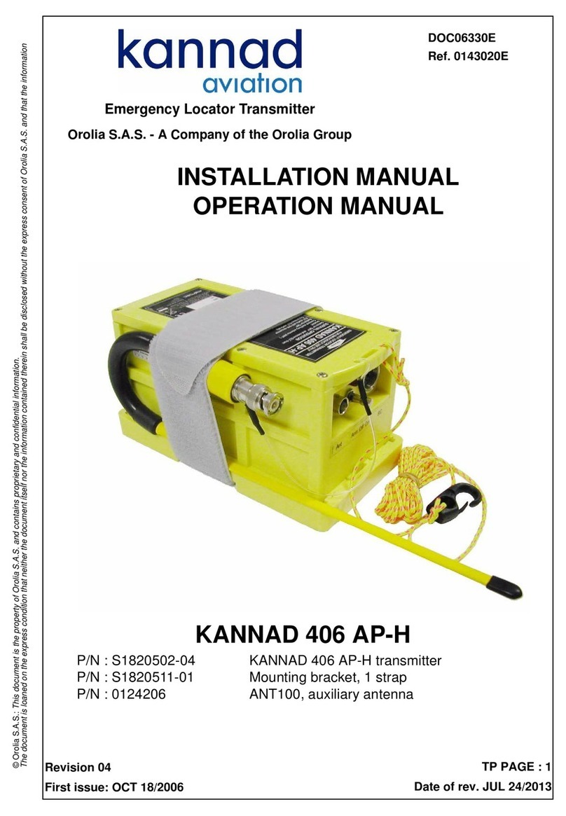 Kannad 406 AP-H Operation manual