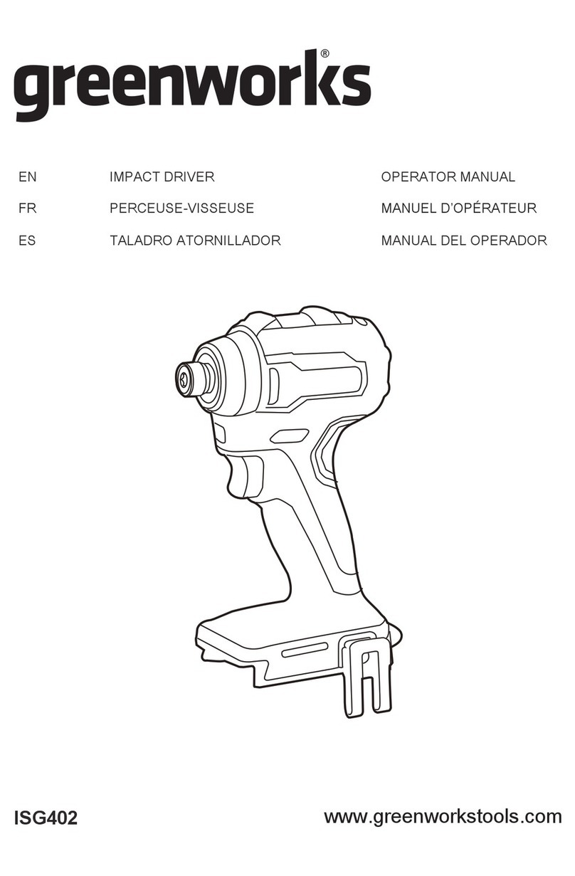 GreenWorks ISG402 Operator's manual