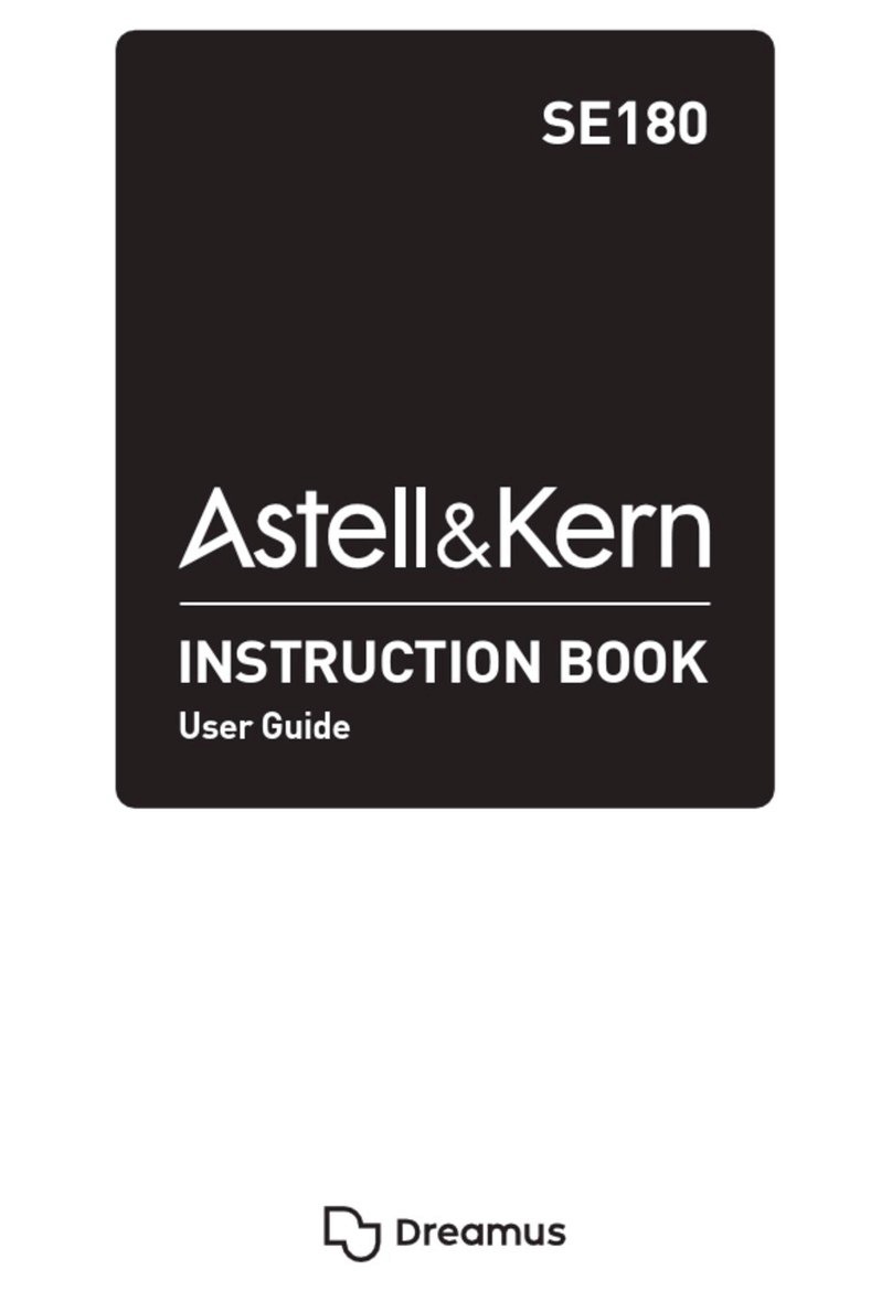 Dreamus Astell&Kern SE180 User manual