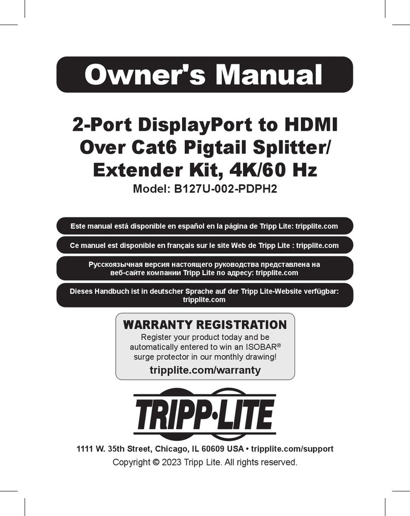 Tripp Lite B127U-002-PDPH2 User manual