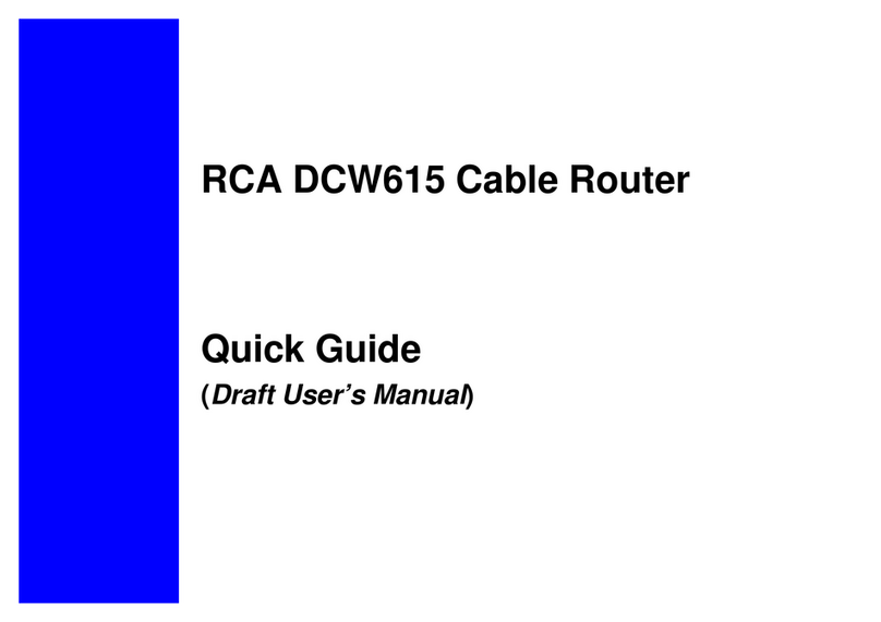 RCA DCW615 quick guide