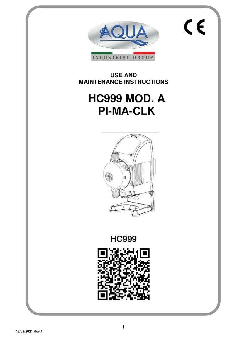 Aqua HC999 PI-MA-CLK Operation instructions
