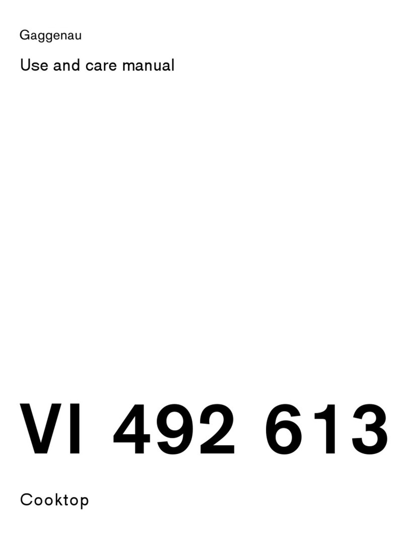 Gaggenau VI 492 613 User manual Gaggenau VI 492 613 User manual