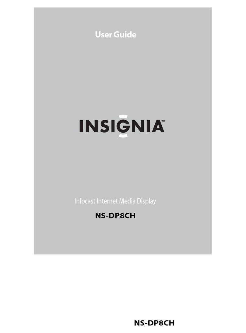 Insignia Infocast NS-DP8CH User manual