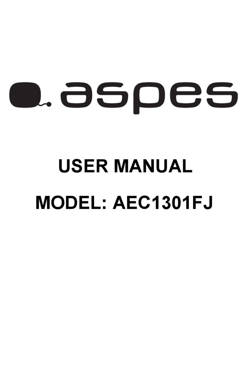Aspes AEC1301FJ user manual