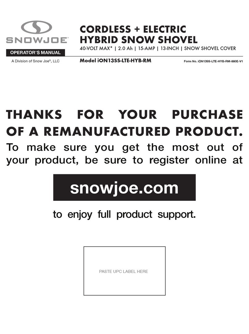 SNOWJOE iON13SS-LTE-HYB-RM User manual
