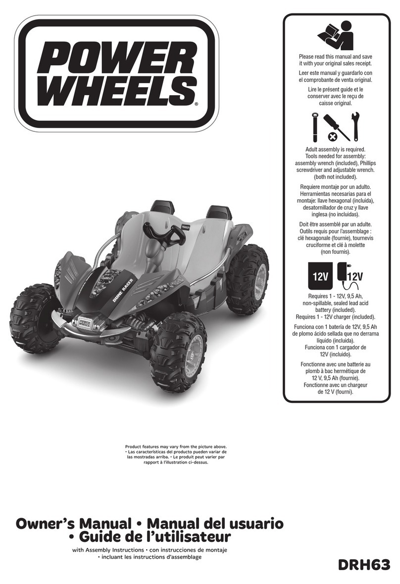 Mattel Power Wheels DRH63 User manual