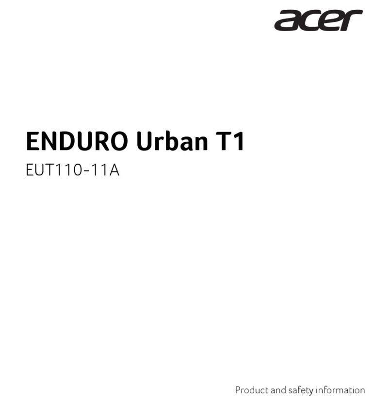 Acer EUT110-11A Product and safety information