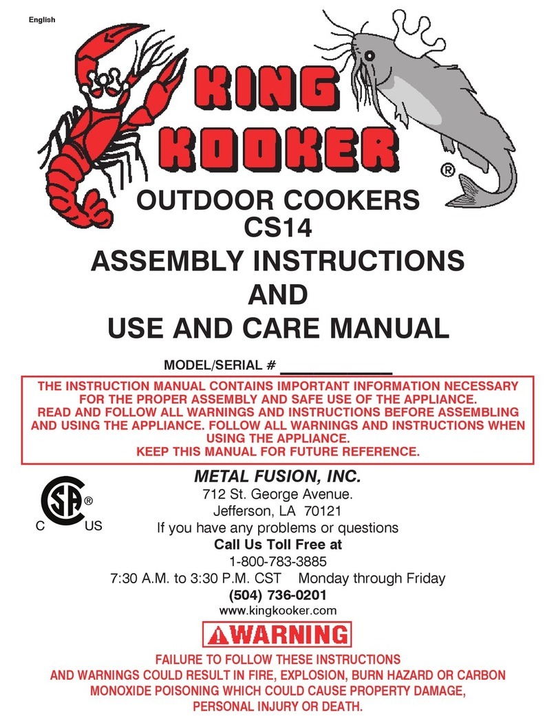 King Kooker CS14 User manual