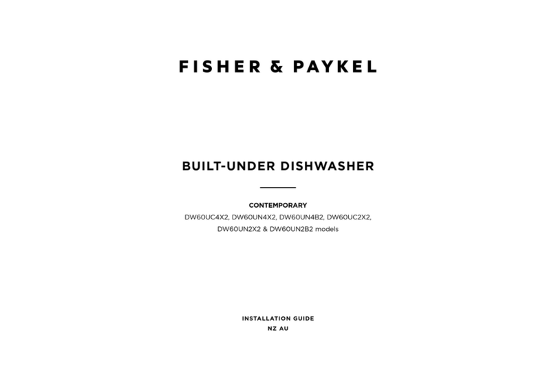 Fisher & Paykel DW60UC4X2 installation guide