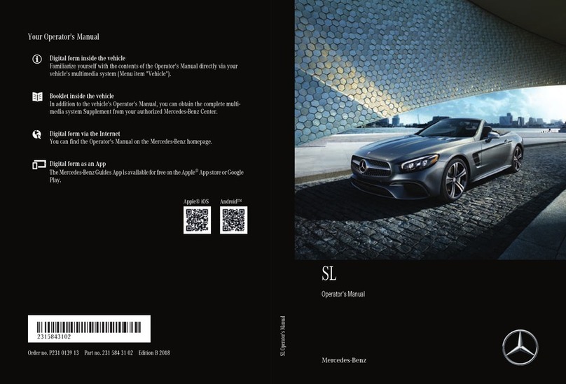 Mercedes-Benz SL 2018 Operator's manual