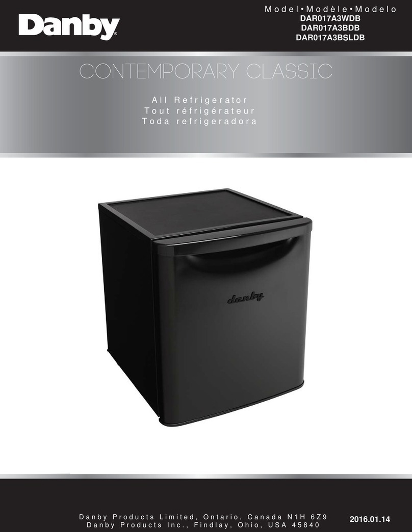 Danby DAR017A3BDB User manual